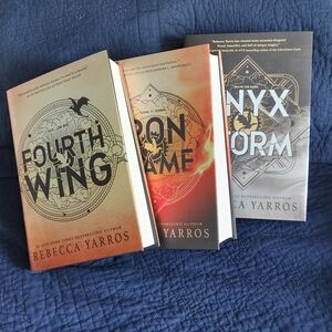 Fourth Wing, Iron Flame, and Onyx Storm Book Set